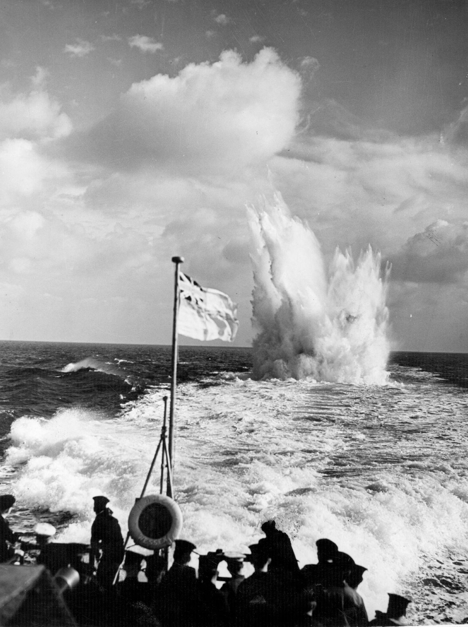 RCN dropping depth charges